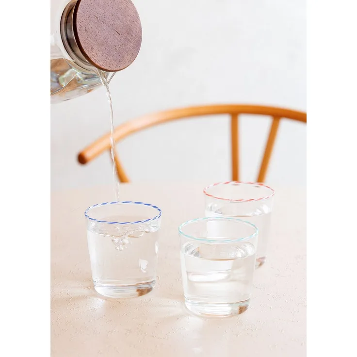 Hermia Concept 'BRD0093' Glas, Blau, 8 x 8 x 12 cm, 300 ml