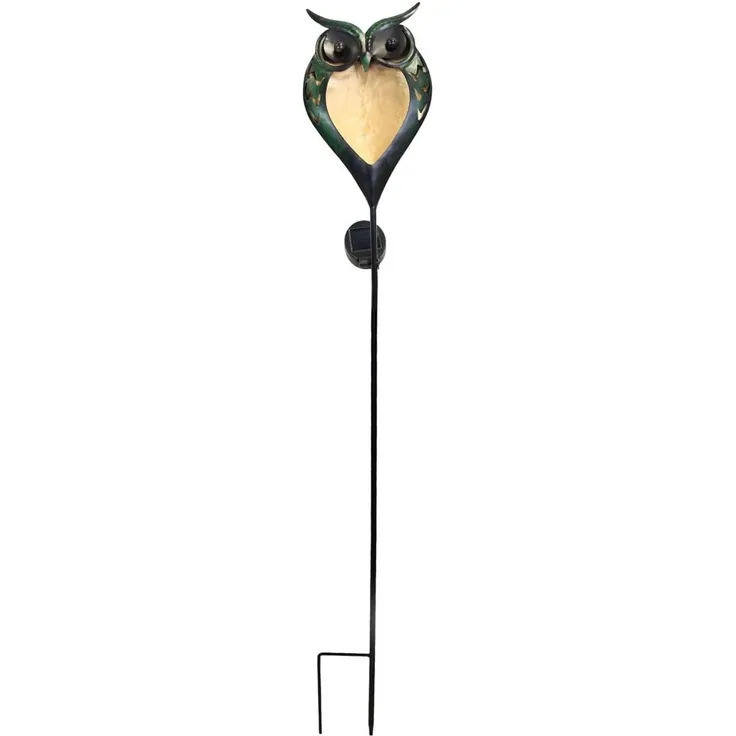 abc HOME LED Gartenleuchte Gartenstecker Eule, LED, Solarpanel, Lichtsensor, LED fest integriert