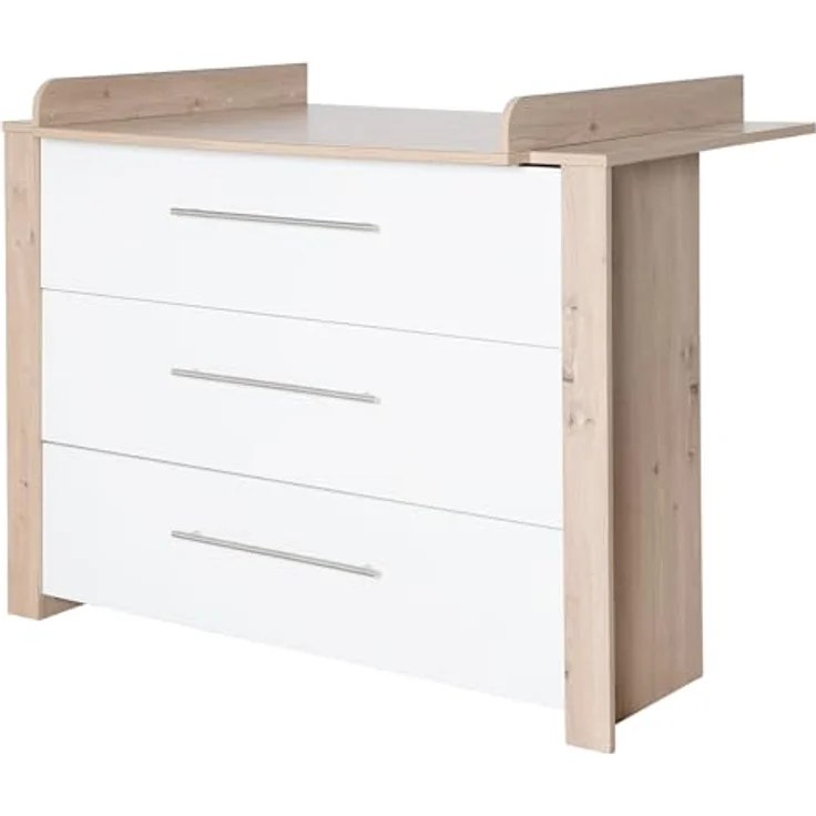 roba Kinderzimmerset 'Malo' - 3-teilig - inkl. Kinderbett 70 x 140 cm - Weiß / Natur – Bild 4