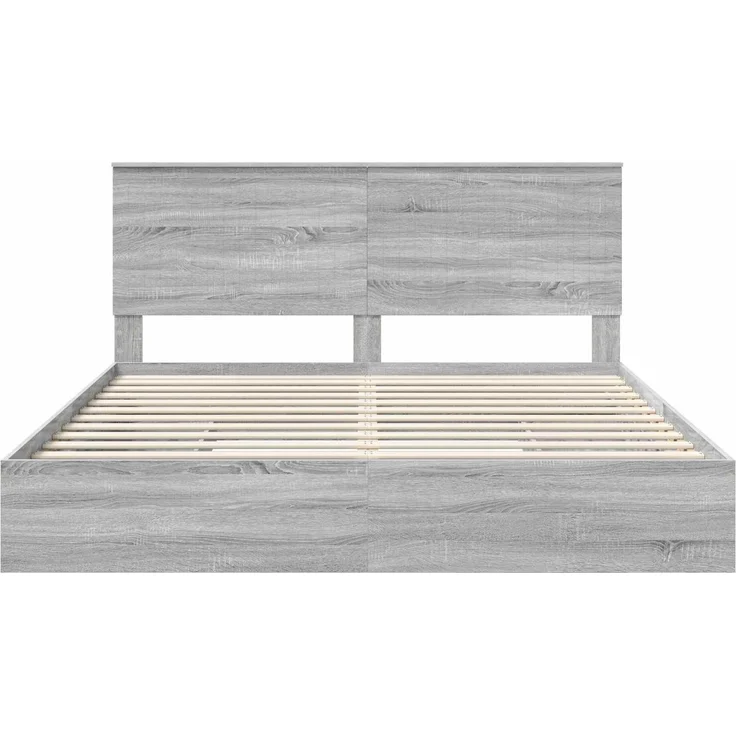 vidaXL Aufbewahrungsbett Graues Sonoma 180 x 200 cm Holzwerkstoff 3411185 – Bild 7