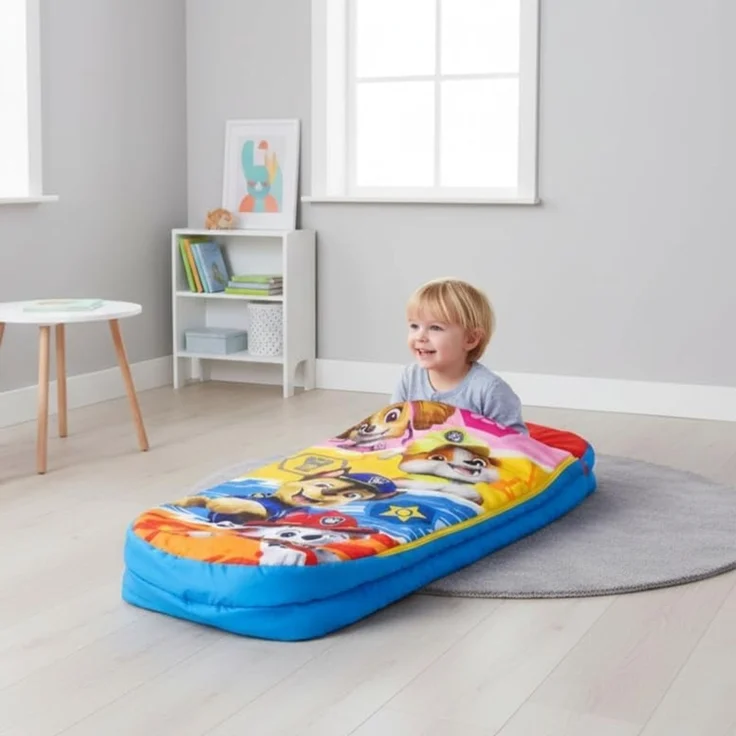PAW PATROL Character World ReadyBed Kids aufblasbares Luftbett und Schlafsack mit Pumpe | Skye, Marshall, Rubble und Chase Design | Reisematratze für Übernachtungen und Camping oder Zuhause – Bild 3