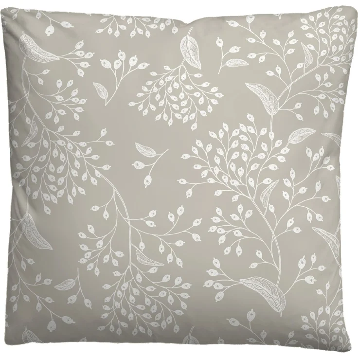 Traumhaft schlafen - Castell - Markenbettwäsche Baumwoll Linon Bettwäsche 0040992 BLÜMCHEN, taupe, 1x 155x200 cm + 1x 80x80 cm – Bild 3