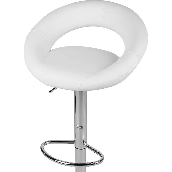 Barhocker Kunstleder weiß höhenverstellbar 2er Set PEORIA – Bild 7
