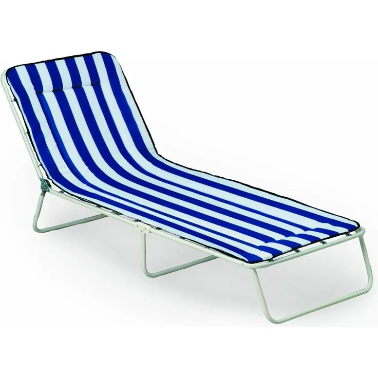 Best 3-Bein-Liege Chiemsee 34456802 weiß//blau