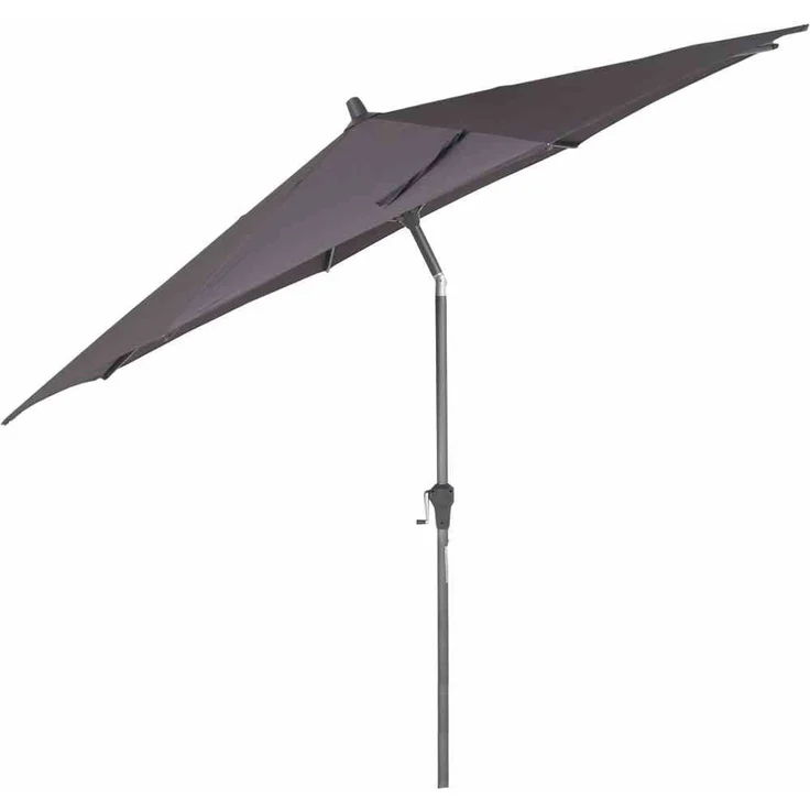 Siena Garden Sonnenschirm Mittelstockschirm Avio anthrazit Ø 300cm Marktschirm – Bild 4