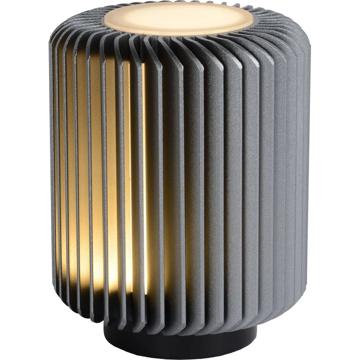 LUCiDE Tischleuchte TURBIN DH 10.60x13.70 cm grau Tischlampe Klemmleuchte Schreibtischleuchte Schreibtischlampe – Bild 2