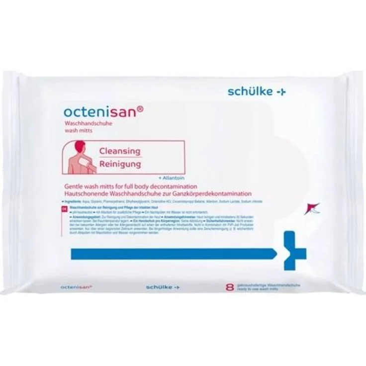 SCHÜLKE & MAYR GmbH Waschhandschuh octenisan Waschhandschuhe INT 8 ST SP - B01INEGG1G, Packung – Bild 2