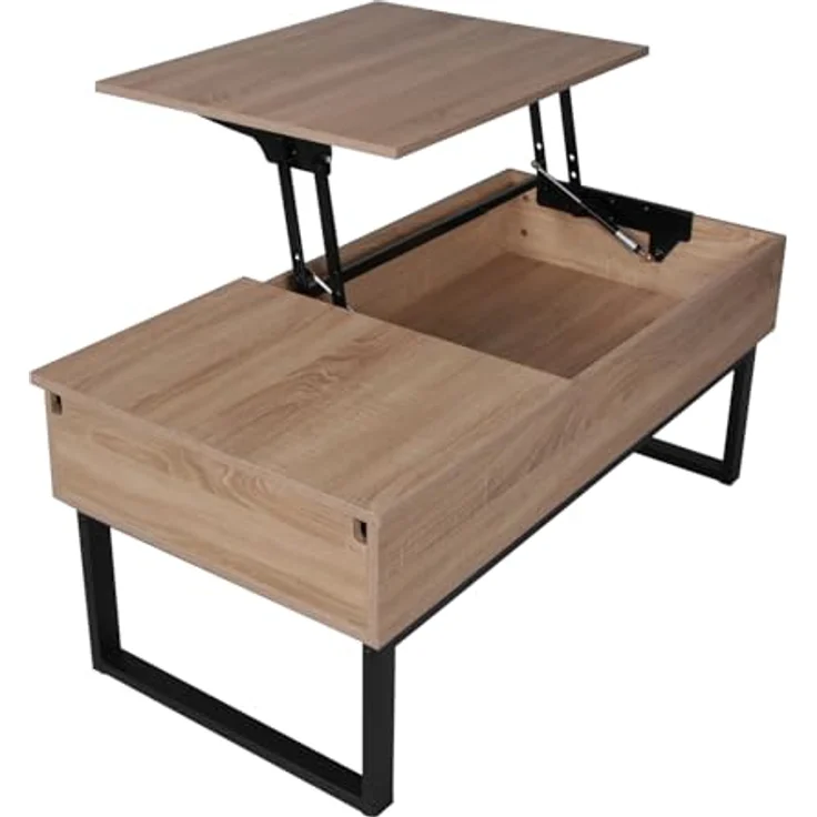 WEBER INDUSTRIES Couchtisch Flower klappbare Platte, weiß, Füße aus verchromtem Metall – Bild 5