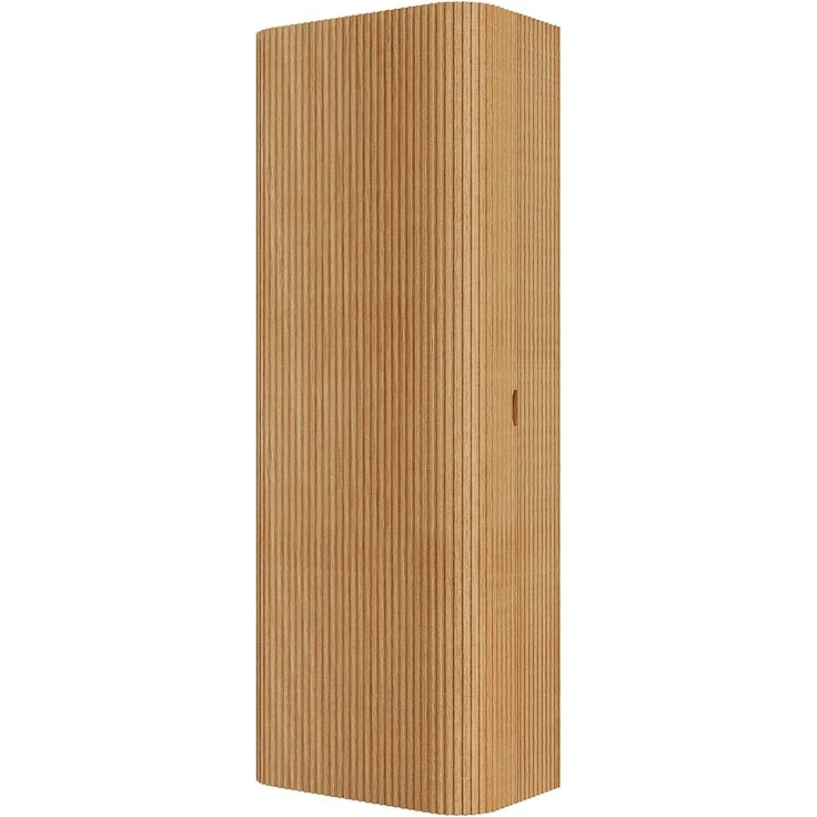 Vente-unique - Hängende Badezimmersäule aus Massivholz - Naturhell - H110 cm - BULMAS – Bild 4