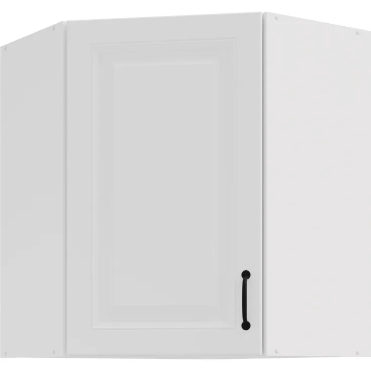 Eckhängeschrank 60x60 cm Stilo Weiss Küchenzeile Küchenblock Küche Landhaus