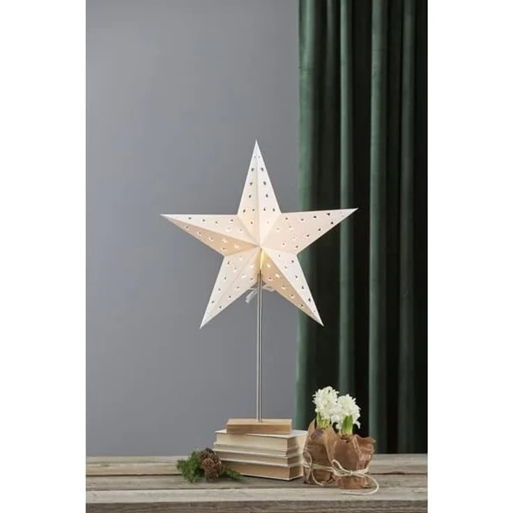 Star Leo Standleuchte, Papier, Beige/Braun, 60 x 43 cm – Bild 4