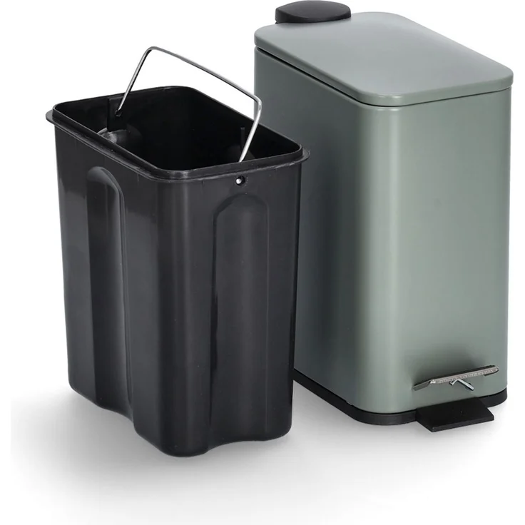 Treteimer, Soft Close - Salbei - 5 Liter – Bild 3