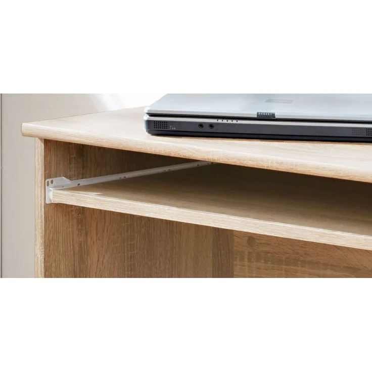 Schreibtisch Superior in weiß und Eiche 104 cm – Bild 3