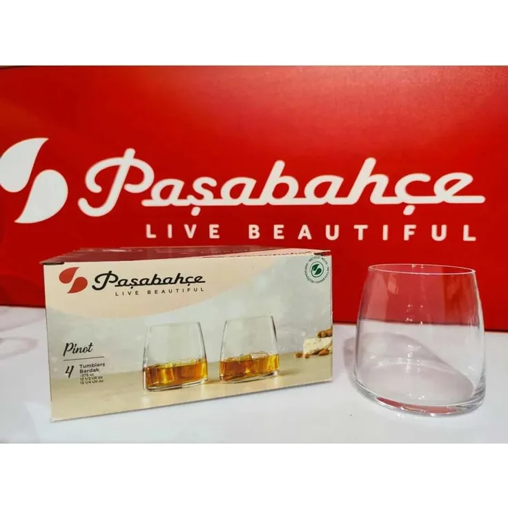 Pasabahce Pinot Wassergläser 4er Set - 390 ml, stilvoll & zeitlos im Design
