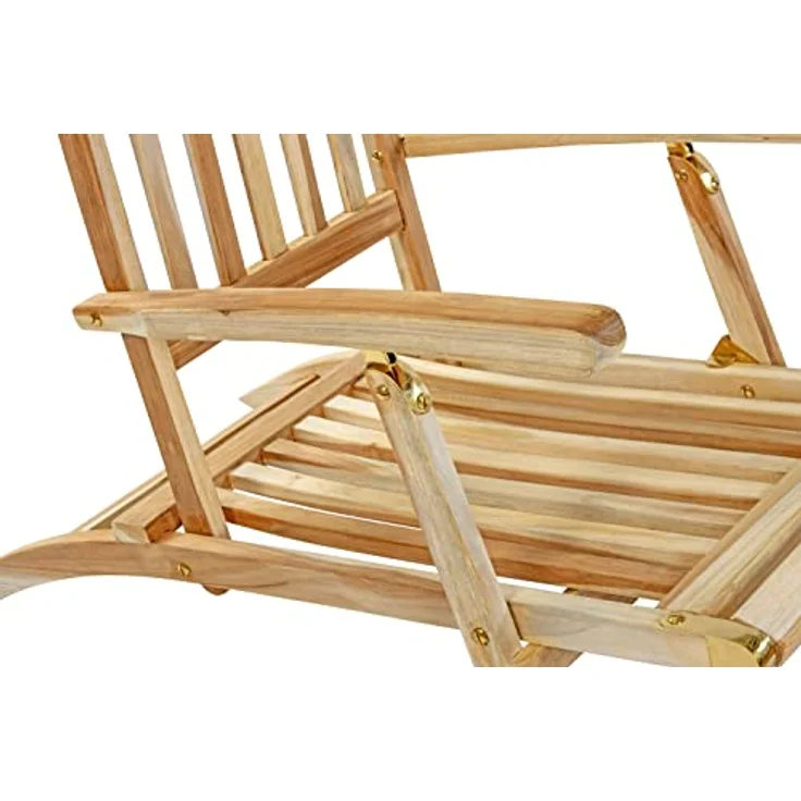 SAM 2er Set Gartenliege Puccon, verstellbare Sonnenliege, Teakholz massiv, Liegestuhl klappbar, Deckchair/Holzliege ideal für Balkon, Terrasse und Garten – Bild 10