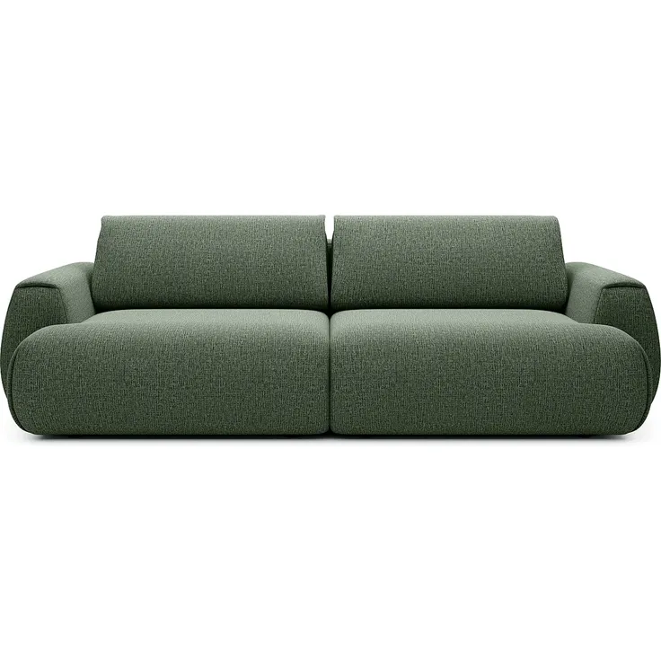 Vente-unique - MONELIA Sofa Stoff Grün - B 106 cm x H 81 cm x L 260 cm – Bild 2