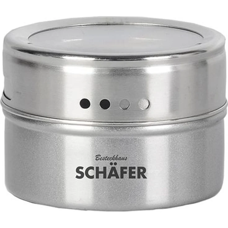 10tlg Edelstahl Metallic Gewürzdosenset Gewurzregal Salz Pfeffer Küche Gewürz Behälter Silber – Bild 2