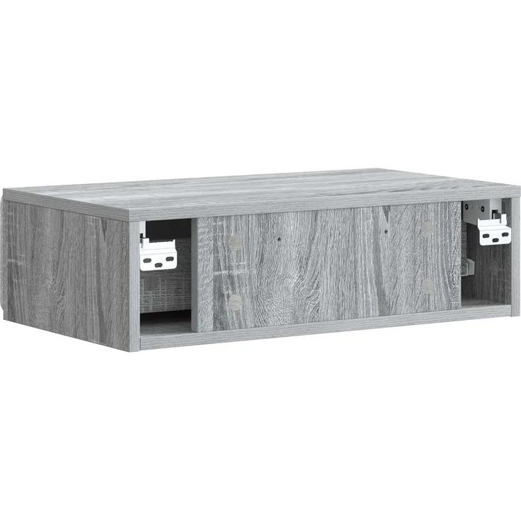 vidaXL Wandmontierter Beistelltisch Graues Sonoma 59 x 34,5 x 17 cm 898321 – Bild 6