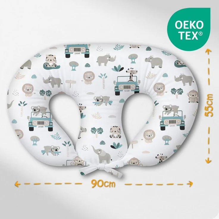 Totsy Baby Stillkissen Breastfeeding Pillow XXL for Twins - Twin Nursing Cushion – Bild 2