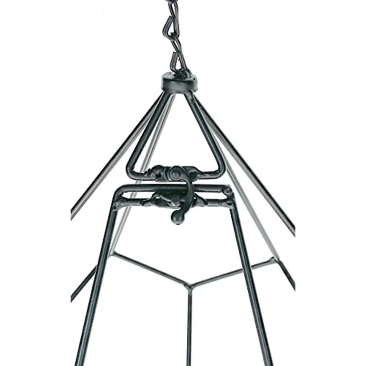 DanDiBo Blumenampel Innen Metall Wand Hängepflanzen 64 cm 96075 S mit Tür 6 Ecken Pflanzenhänger Blumenhänger Topfhänger Blumen Blumentopfhänger Hängetopf – Bild 5