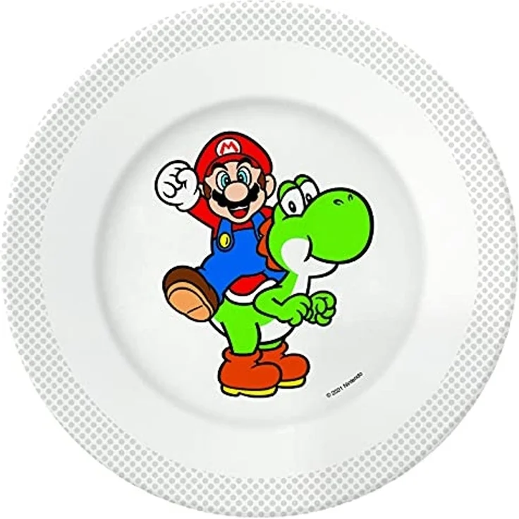 Nintendo Frühstücksteller Nintendo Super Mario Frühstücksset (Schale, Tasse, Teller) – Bild 2