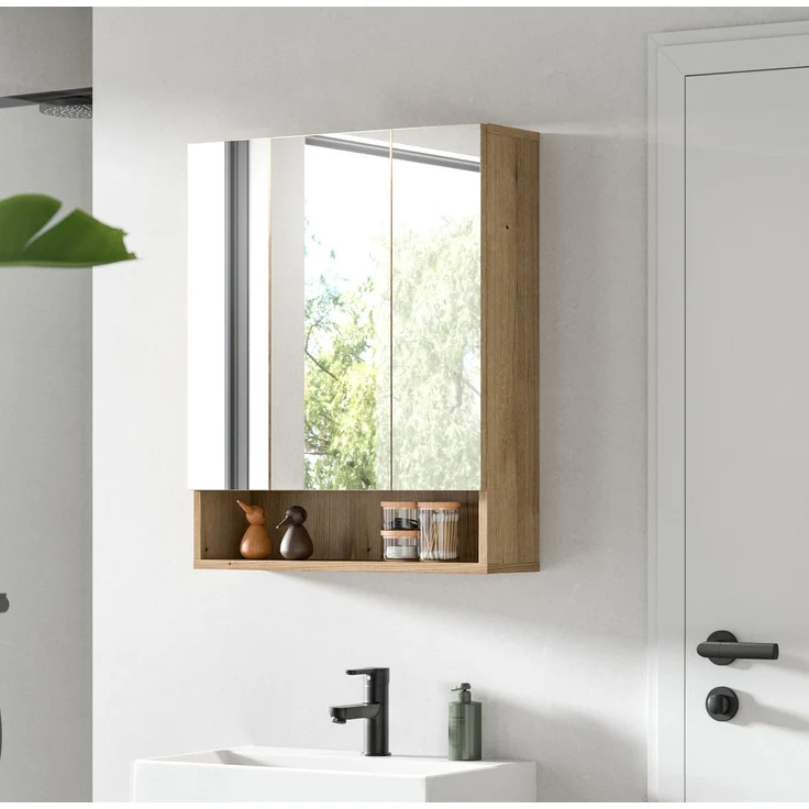 Aqua Spiegelschrank in Evoke Oak Nachbildung – Bild 6