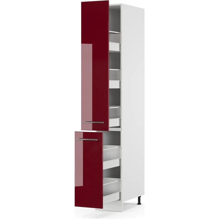 Badschrank Fame-Line Bordeaux Hochglanz 30 x 206.8 cm Vicco – Bild 2