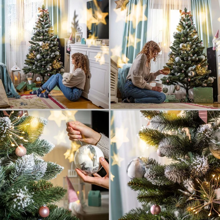 KADAX Künstlicher Weihnachtsbaum Diamond Pine 180 cm Wunderschön – Bild 8