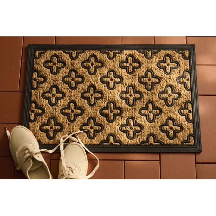Ib Laursen - Fußmatte Türmatte Fußabtreter 40x60cm Blumen Kokos PVC 2829-00