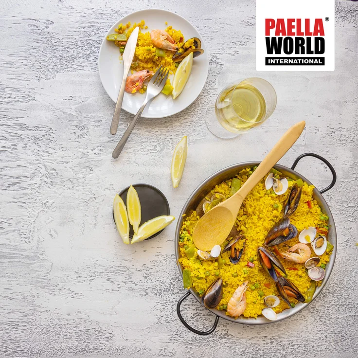 Paella-Pfanne Stahl poliert Ø 30 cm – Bild 2