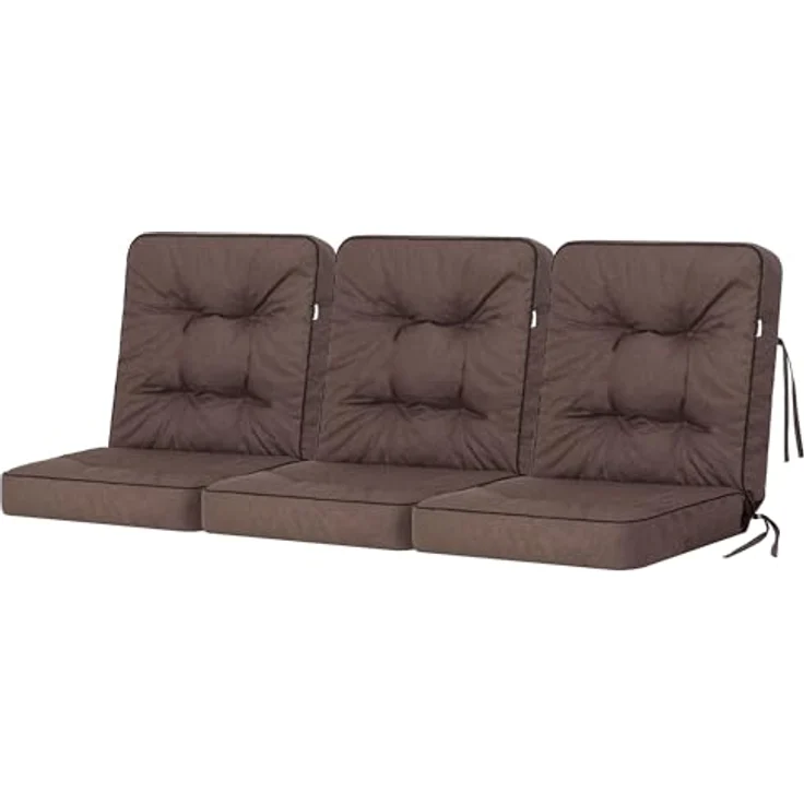 Bjird Bankauflage Venus 50 cm, 60 cm, 100 cm, 120 cm, 150 cm, 180 cm, (3 St), für Gartenbank und Hollywoodschaukel – Bild 2