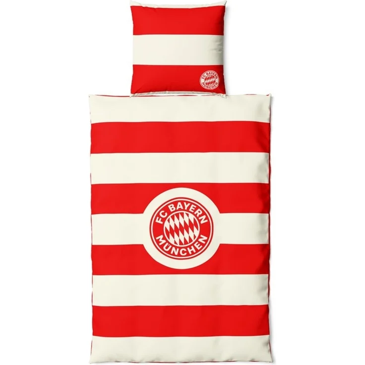 FC Bayern München Bettwäsche FC Bayern München I Bettwäsche Microfaser I Unisex I Rot/Weiß, 100% Polyester – Bild 1