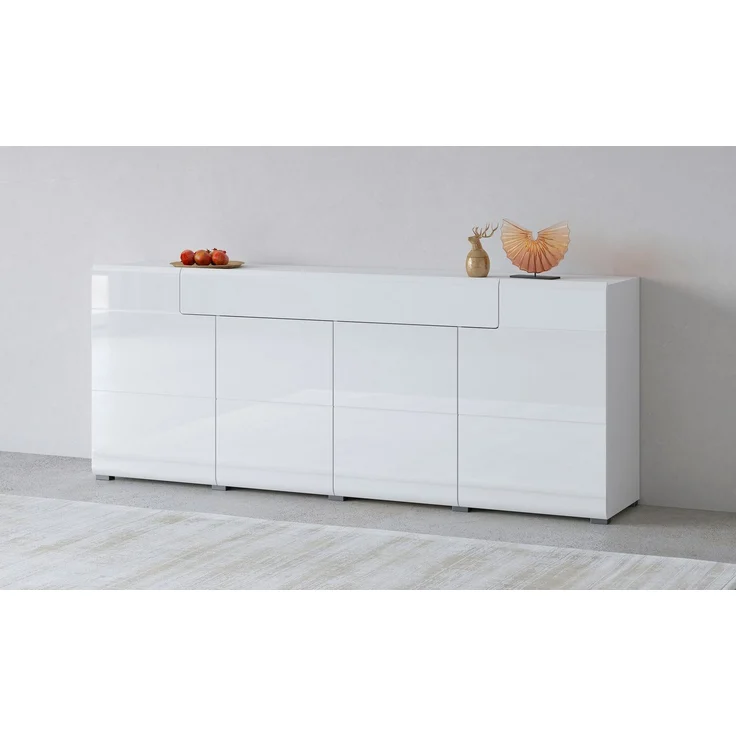 INOSIGN Sideboard Toledo,Breite 208cm,moderne Kommode mit dekorative Fräsungen,grifflos, Kombikommode mit viel Stauraum, Einlegeböden verstellbar – Bild 1