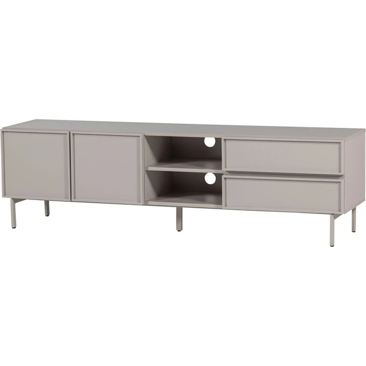 TV-Board Tours aus Melamin und MDF, modern mit viel Stauraum, sandfarben, 180 cm breit – Bild 1