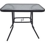 VCM Gartentisch Glas 917592 Klarglas H. 70 x B. 80 x T. 55 cm