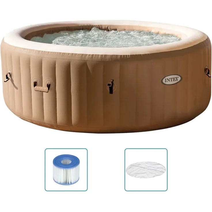 Intex Whirlpool mit Sprudelmassage PureSpa Rund 196x71 cm 3202945