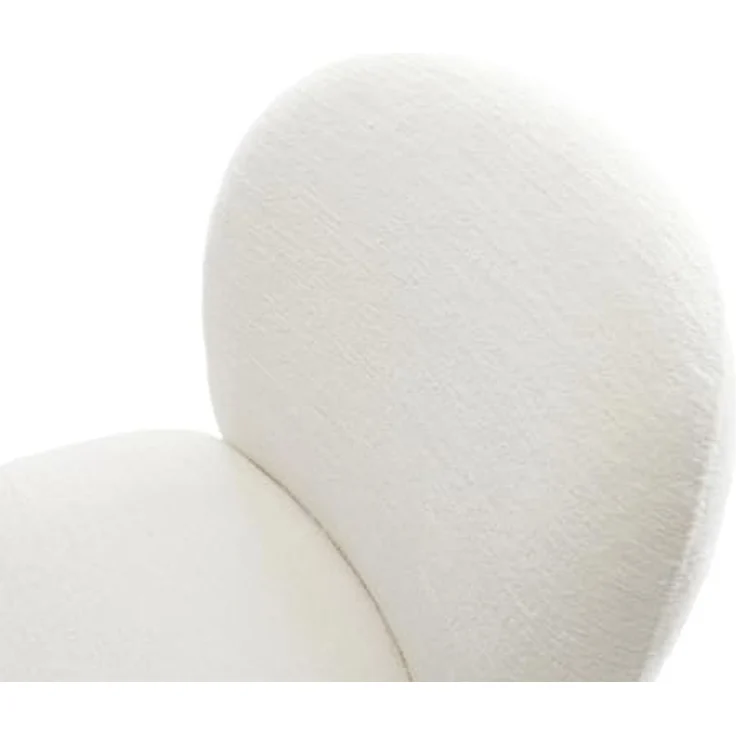 Freischwinger Nube-Flex Bouclé Soft Beige Freischwinger flach Weiß Taschenfederkern – Bild 6