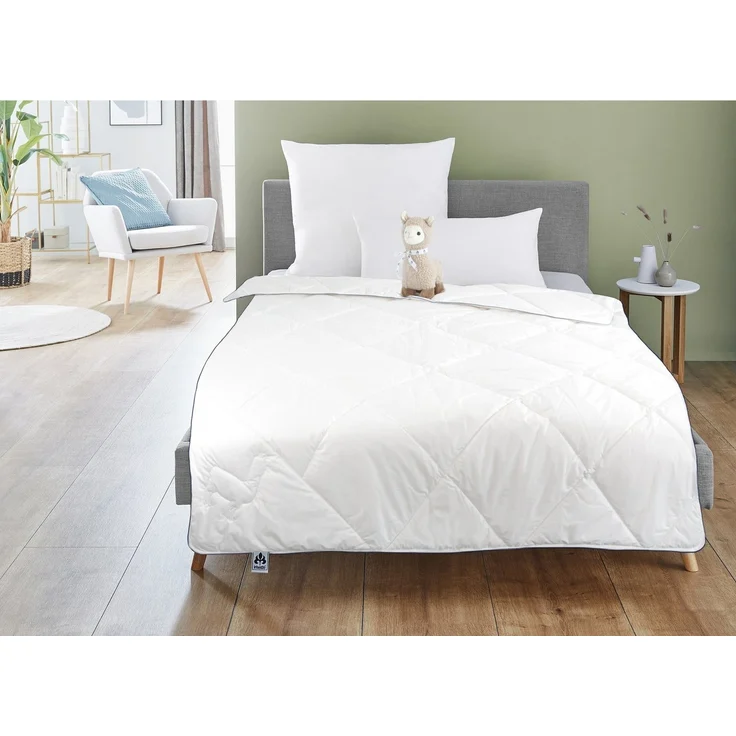 Irisette Naturhaarbettdecke Steppbett Irisette Alpaka + 1 Gratis Plüsch Alpaka, Produktion in DE, Füllung: 100% Alpakahaar, hohe Feuchtigkeitsaufnahme und -ableitung, antibakteriell – Bild 2