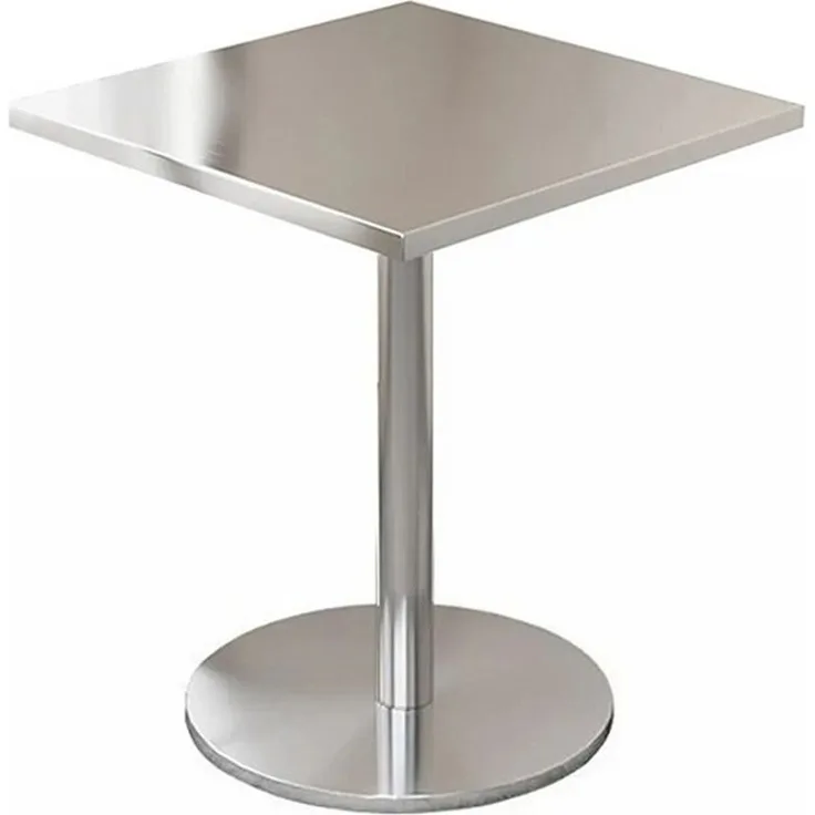 Muxing Bartisch Edelstahl Tisch rostfrei stabil Balkon Gastro (1-St)