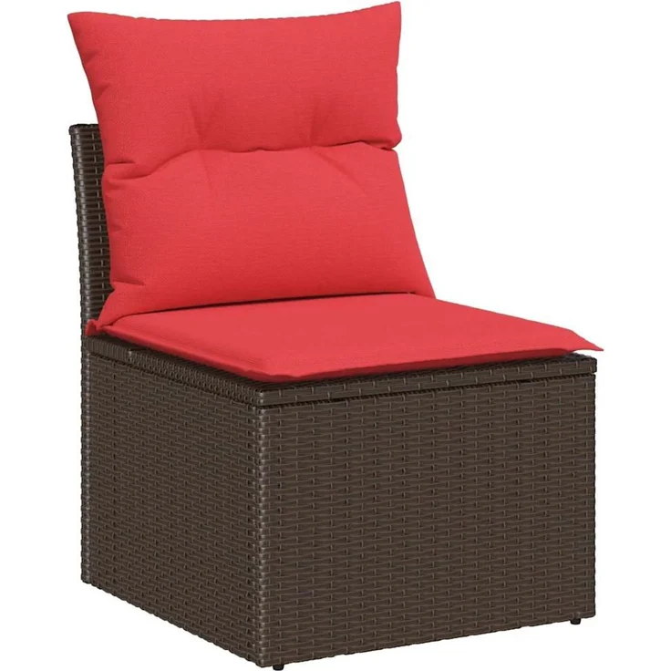vidaXL Sofa Set 6 Stk. Braun [Synthetisch]: Poly Rattan 3346494 – Bild 5