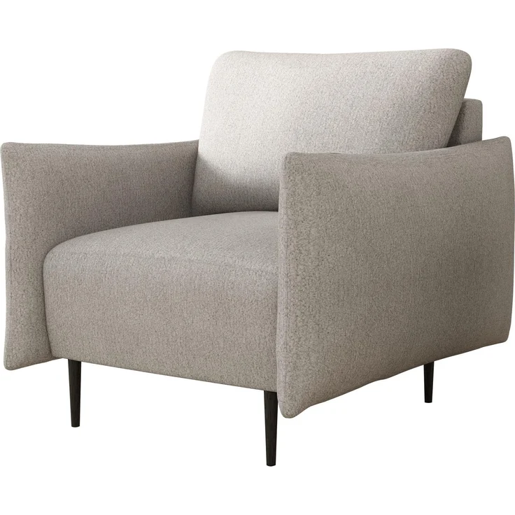 Sessel Larow, Polstersessel mit schmale Armlehne (Farbe: Velo 623) – Bild 1