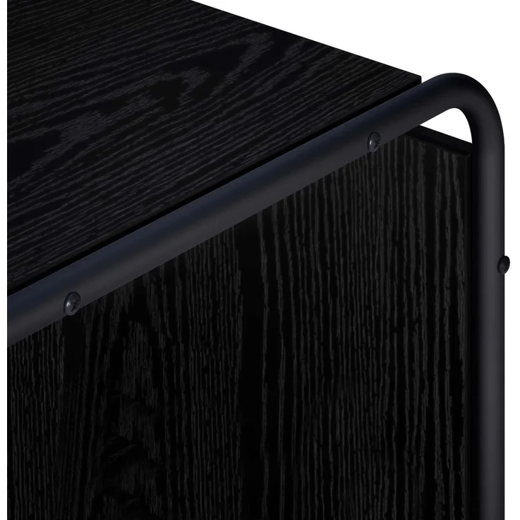 vidaXL Sideboard Schwarz Eichen-Optik 80 x 37.5 x 64.5 cm 8007930 – Bild 5