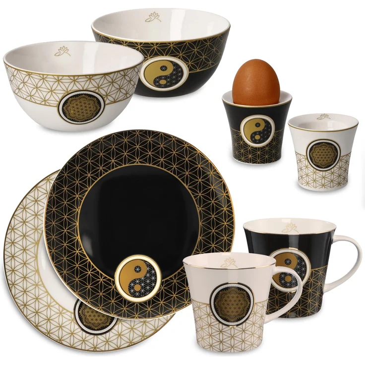 Goebel Lotus Yin Yang LO FB ETH Frühstücksset 23500851 – Bild 1