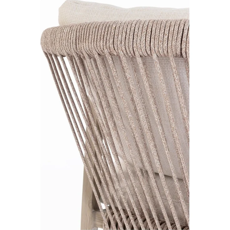 4er-Set Gartenstuhl Aremilak - Aluminium & Seilgeflecht, Timber Natur – Bild 7