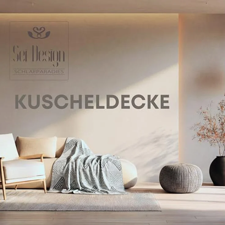 Plaid Kuscheldecke flauschig Tagesdecke 150x200 cm, SEI Design, Deko Wohnzimmer Überwurf für Couch – Bild 5