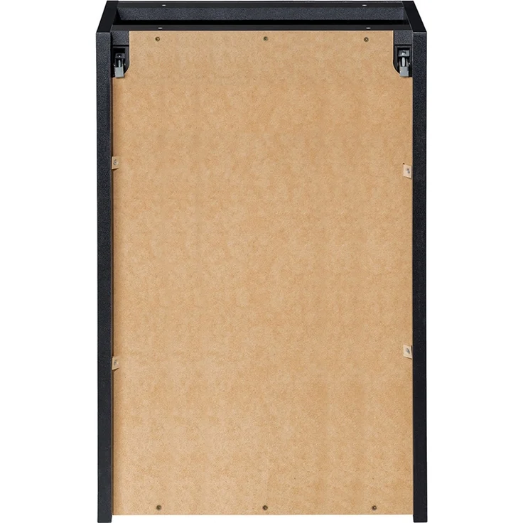 Unterschrank mit Wäschekorb, 40 cm, schwarz, NEWPORT-56-BLACK – Bild 5