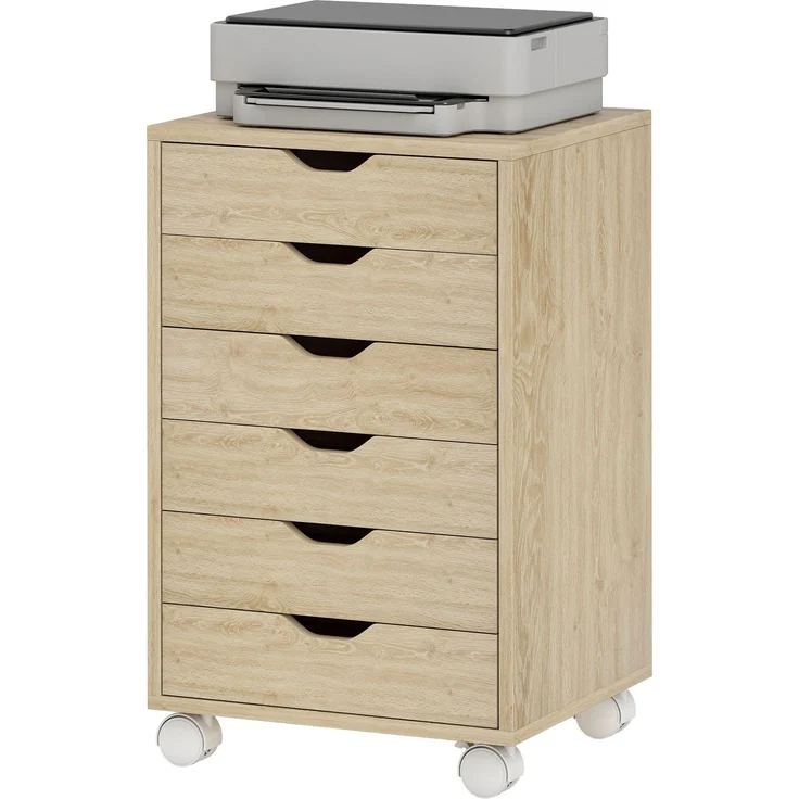 Bürokommode mit 6 Schubladen, 40.0×35.0×63.0cm, Rovere, MELAYR – Bild 2