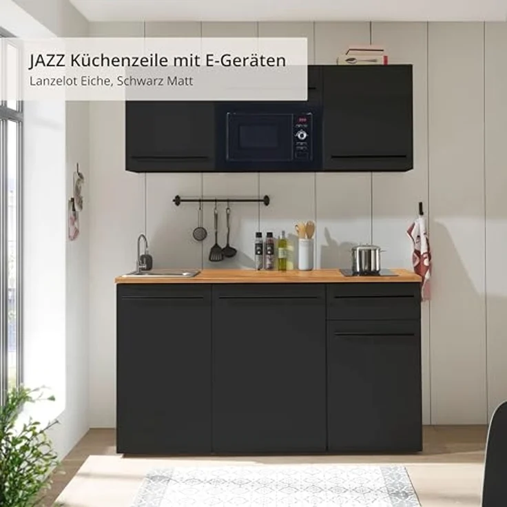 Küchenblock mit E-Geräten JAZZ SINGLE (Zeile) II – Bild 3