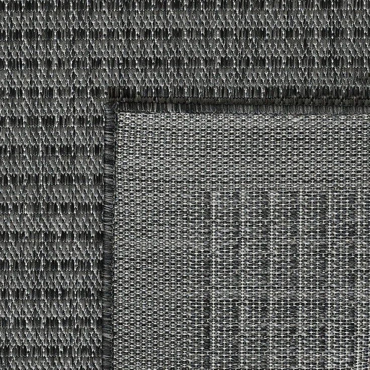 SIMPEX24 Outdoorteppich Unicolor, Rund, Höhe: 3 mm, Teppich Wetterfest Waschbar Balkon, Garten, Terrasse und Küchenteppich – Bild 3