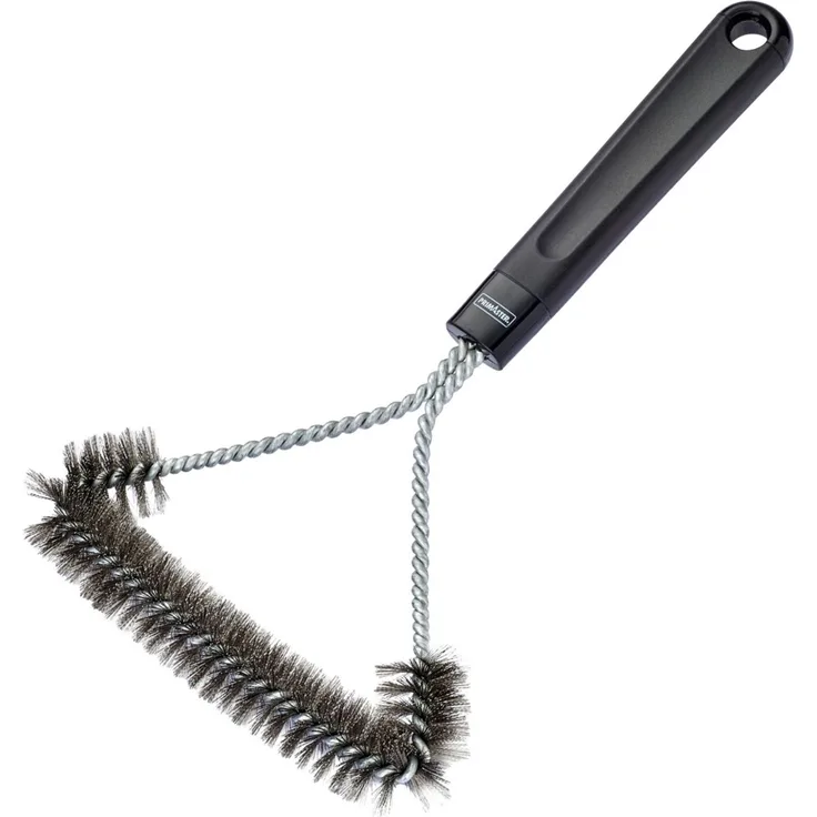 Primaster Grillbürste dreiseitig Stahl 31 cm